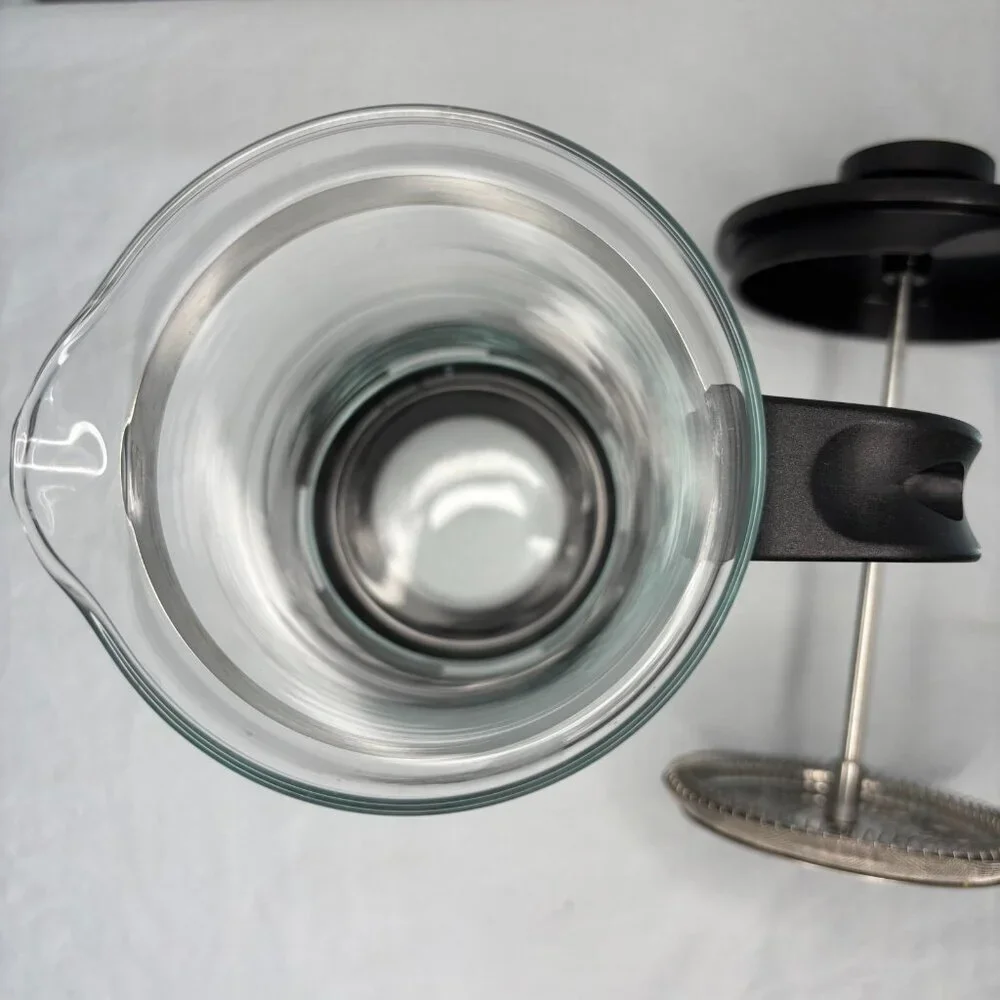 IKEA French Press Coffee Tea Maker Stainless Steel Glass 32oz Upphetta Black